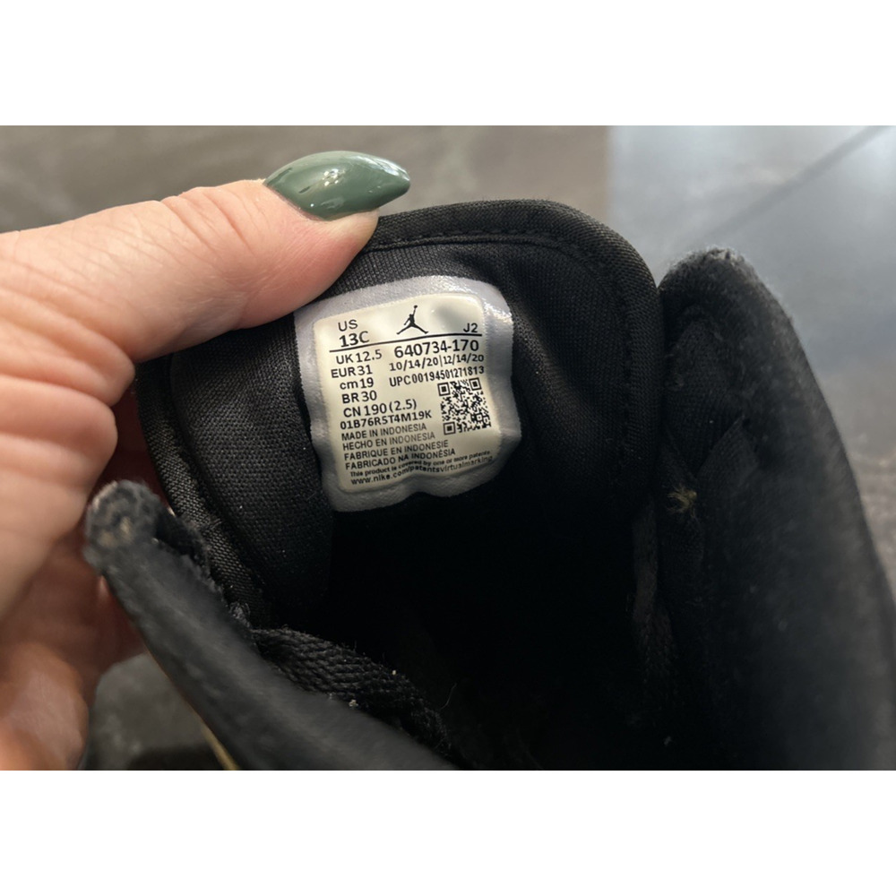 Nike AIR JORDAN 1 TODDLER Basketball Sneakers Size 13C Shoes Yellow Black White - Picture 11 of 16